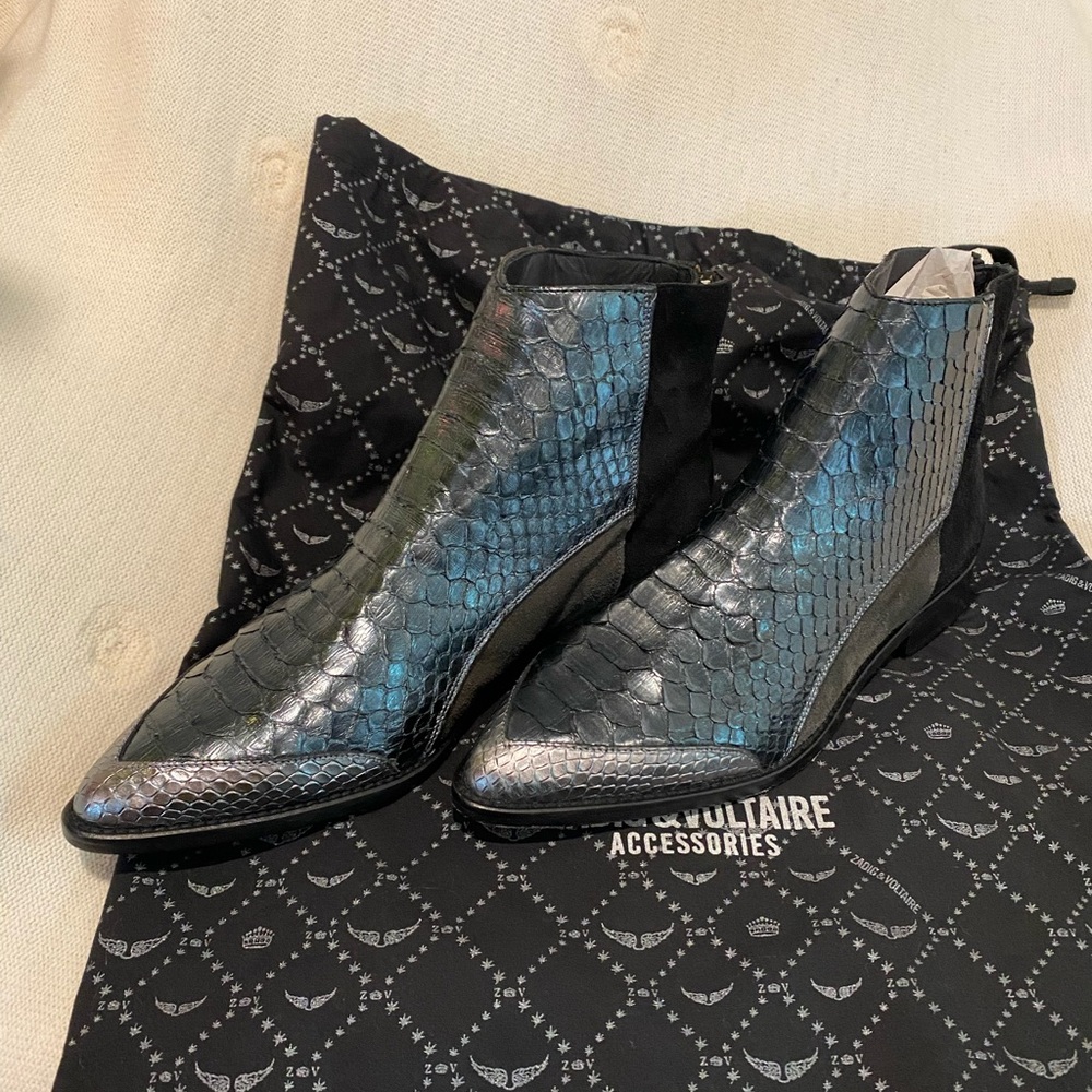 Zadig & Voltaire Python Ankle Bootie - image 2